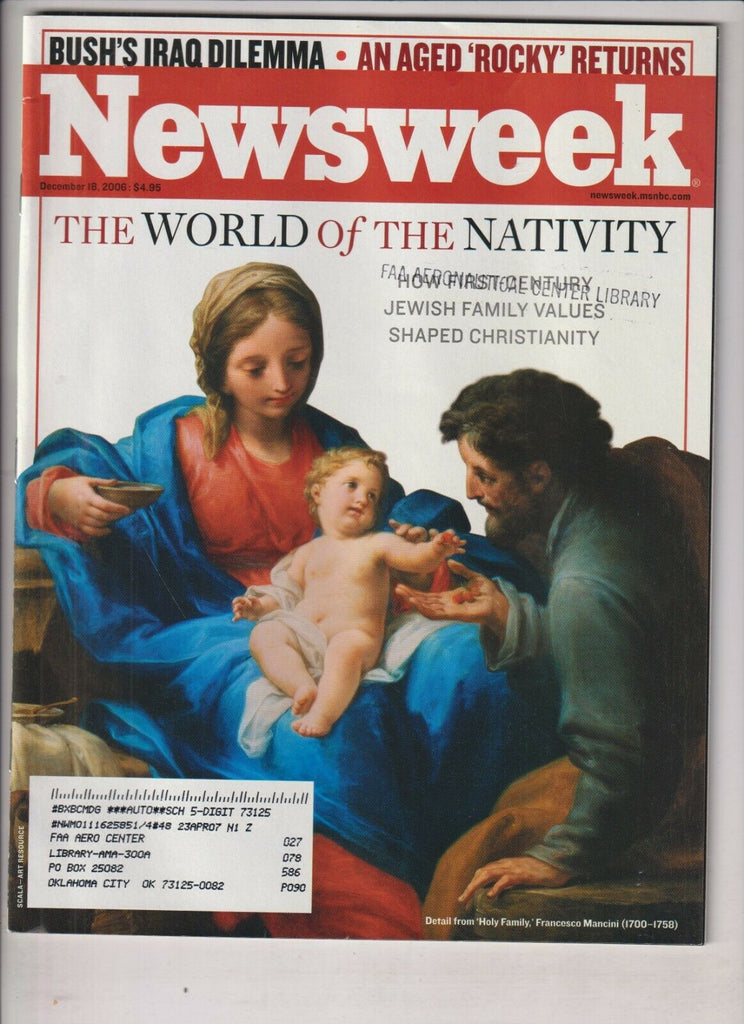 Newsweek Mag World Of The Nativity December 18, 2006 022120nonr