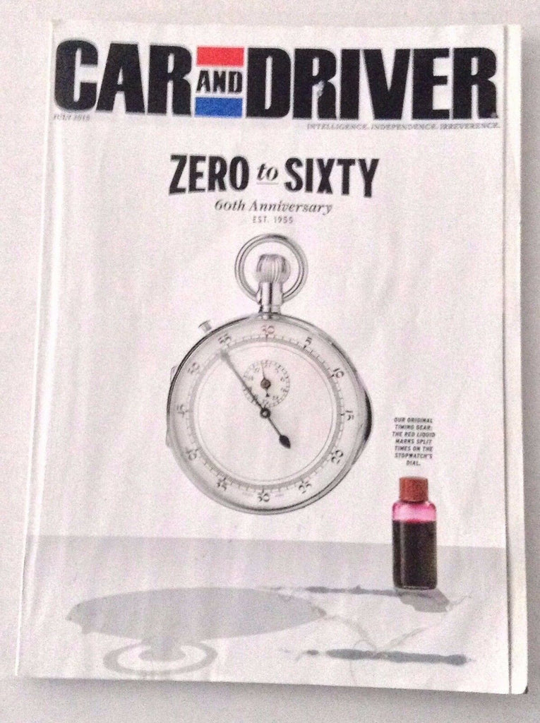 Car And Driver Magazine 60th Anniversary July 2015 121916rh
