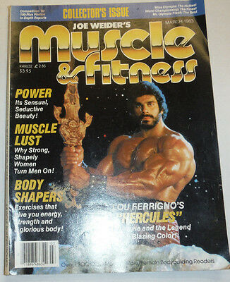 Muscle & Fitness Magazine Lou Ferrigno & Body Shapers March 1983 112114R1