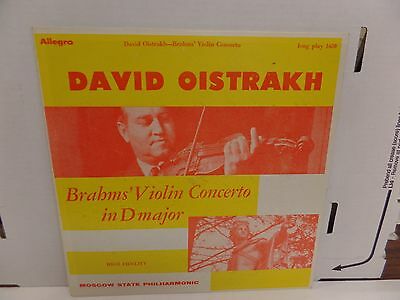 David Oistrakh Brahms' Violin Concerto 1650 Allegro Import 33rpm 083016DBE