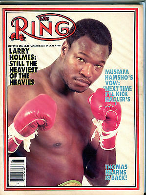 The Ring Boxing Magazine May 1984 Larry Holmes EX 060616jhe