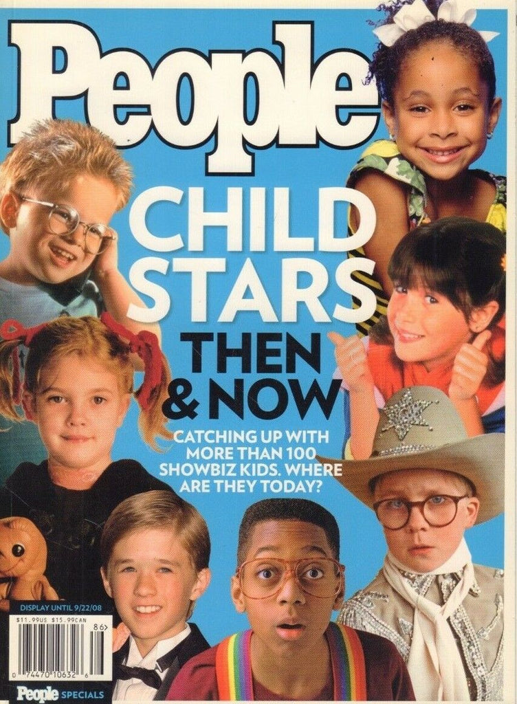 People Specials 2008 Child Stars Then & Now DiCaprio Barrymore Wood 121918DBE