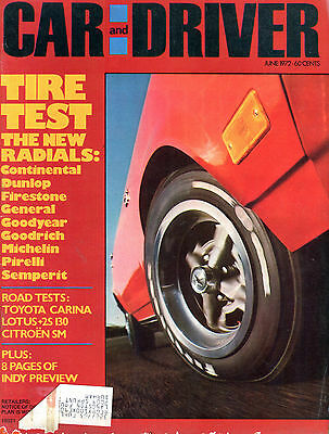 Car and Driver Magazine June 1972 Tire Test The New Radials EX 020816jhe