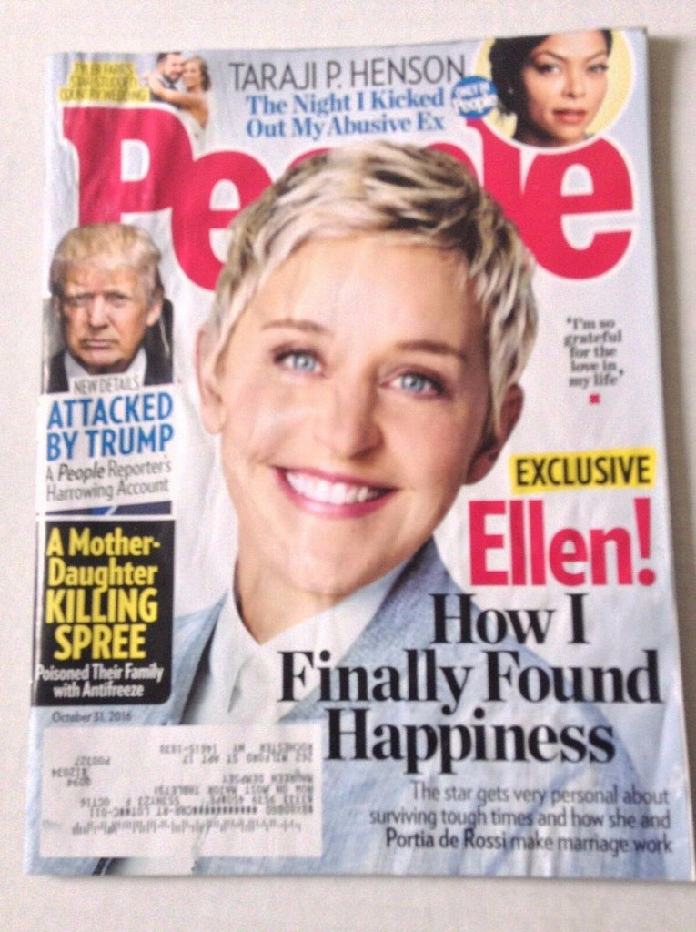 People Magazine Ellen Degeneres Donald Trump October 31, 2016 022917NONRH