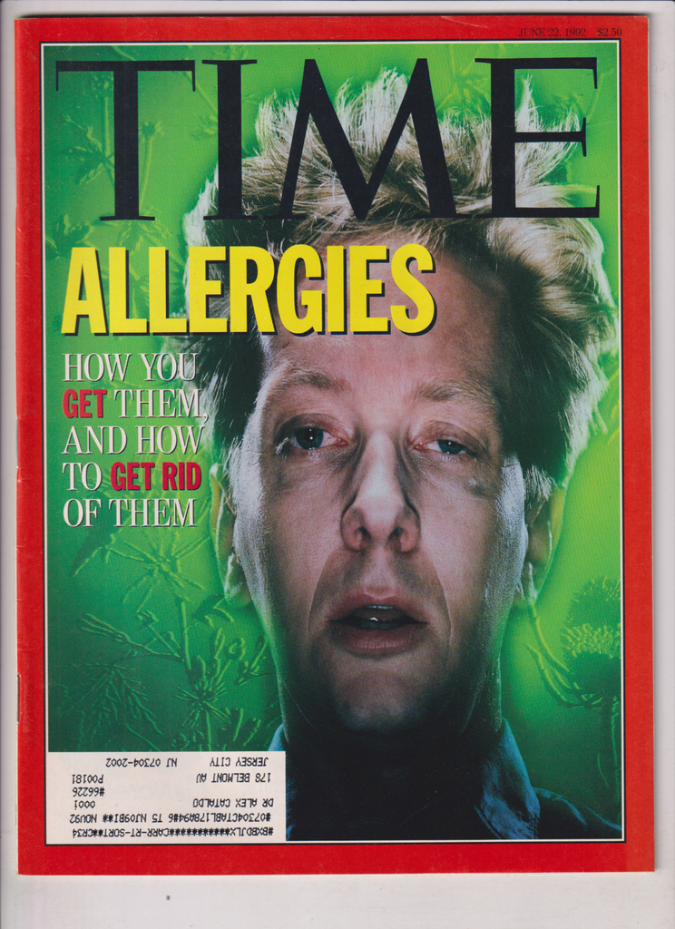 Time Mag How To Get Rid Of Allergies June 22, 1992 011820nonr
