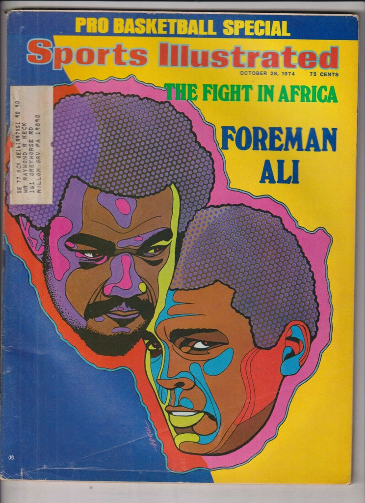 Sports Illustrated George Foreman Muhammad Ali October 28, 1974 021420nonr