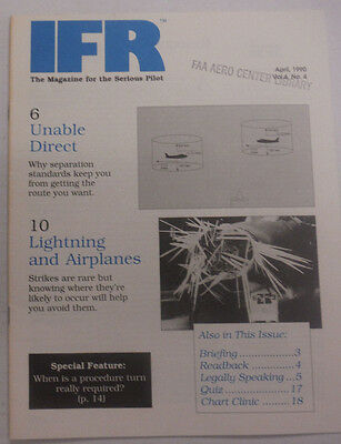 IFR Pilot Magazine Unable Direct & Lightning April 1990 FAL 061815R