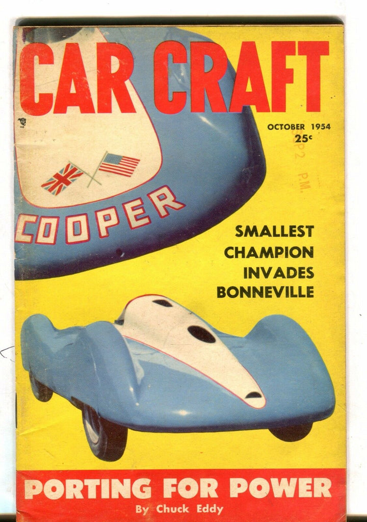 Car Craft Magazine October 1954 Cooper Bonneville VG No ML 040717nonjhe