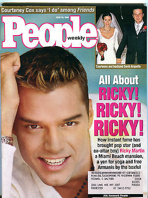 People Magazine June 28 1999 Ricky Martin Courteney Cox EX 012116jhe