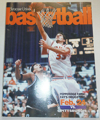 Syracuse Basketball Magazine Pepperidge Farm Fay February 24, 1996 122314R2