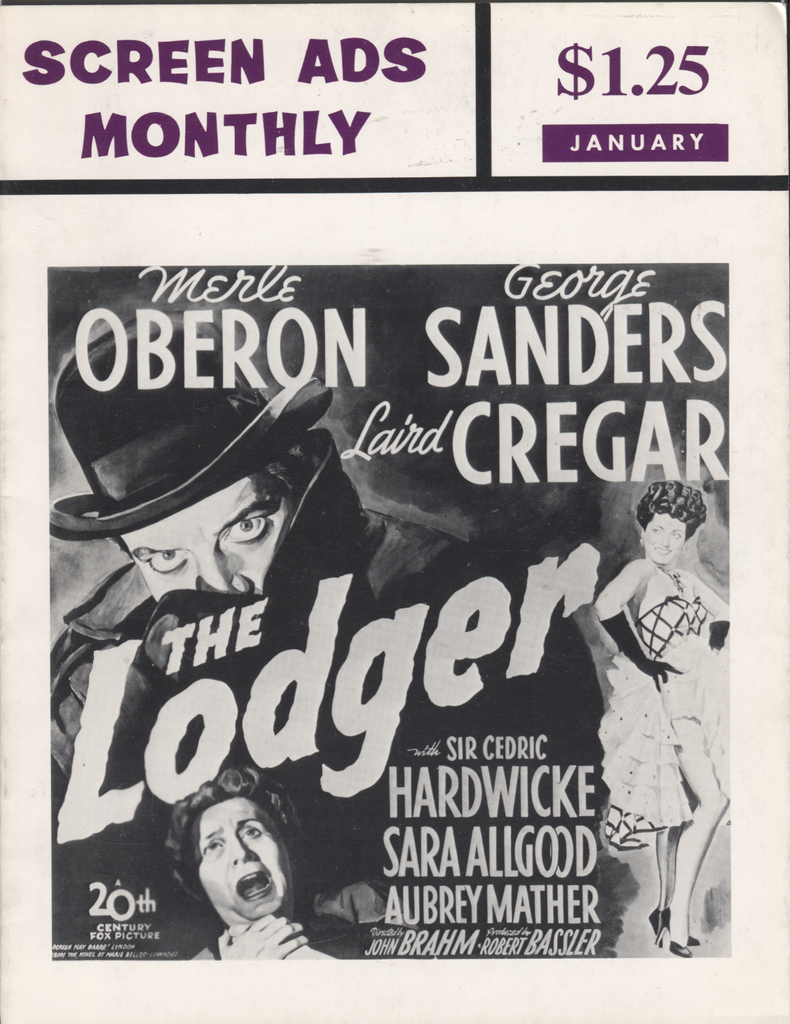 Screen Ads Monthly #4 January Vintage Serial Ads 062420DBE