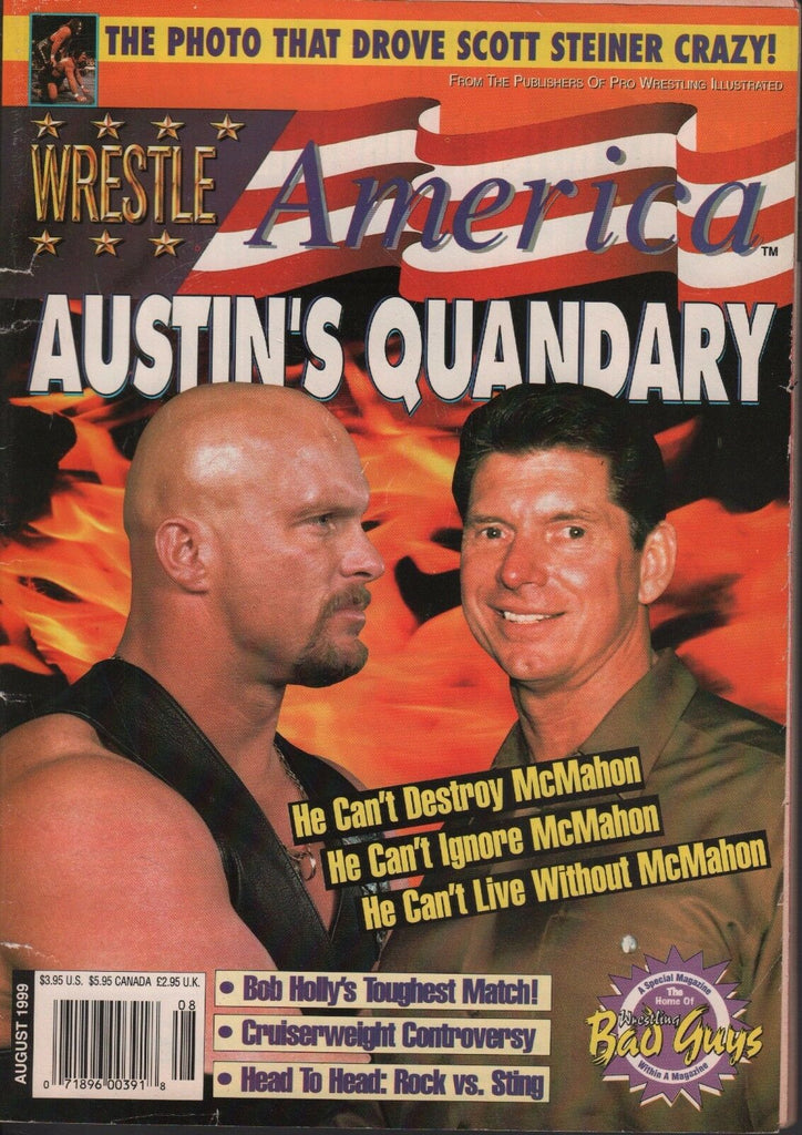 Wrestle America August 1999 Steve Austin, Vince McMahon 072517nonDBE