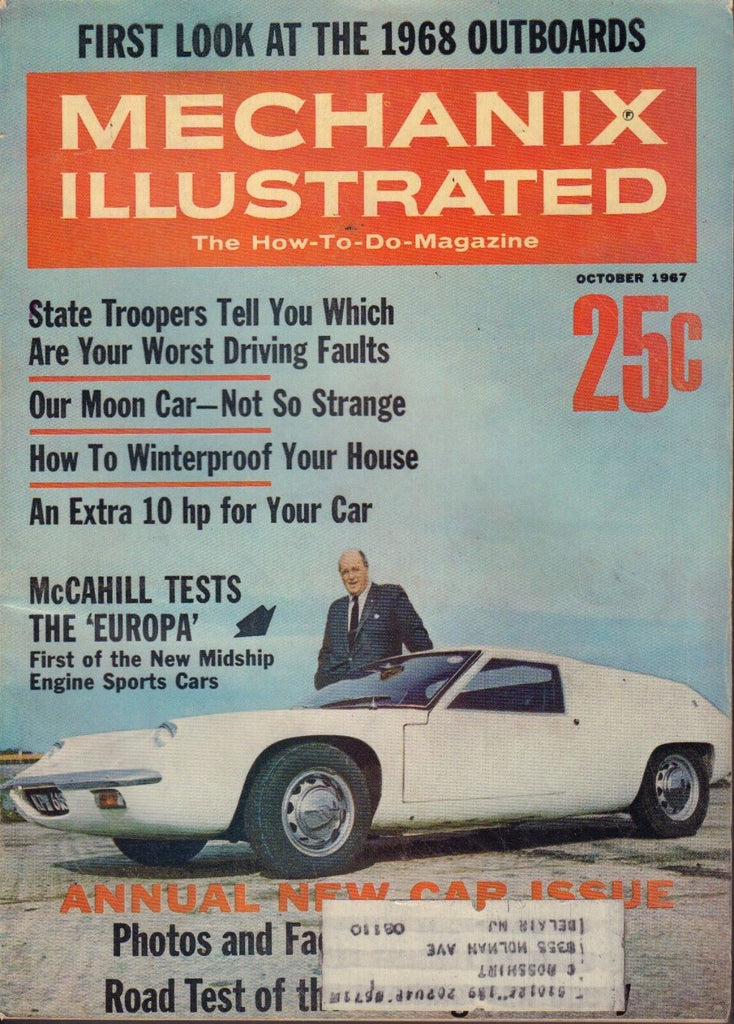 Mechanix Illustrated Magazine October 1967 Tom McCahill 090117nonjhe