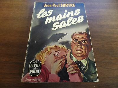 Les Mains Sales Jean-Paul Sartre Le Livre De Poches 1948 Mystery Novel 121415ame