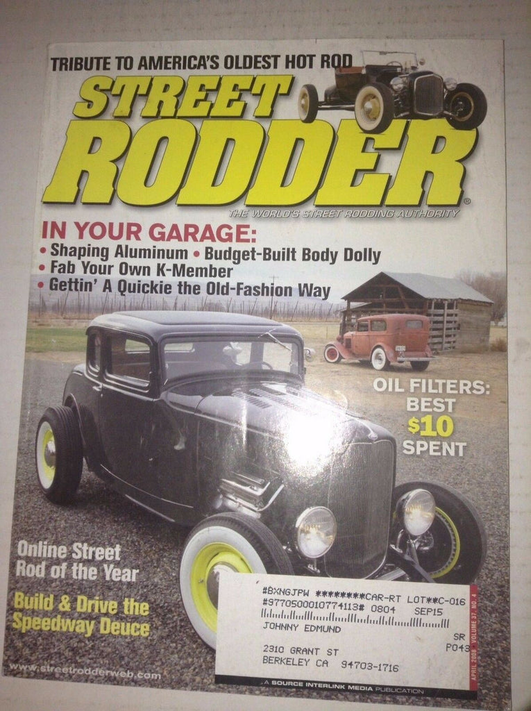 Street Rodder Magazine Shaping Aluminum Fab Your Own K April 2008 042117nonrh
