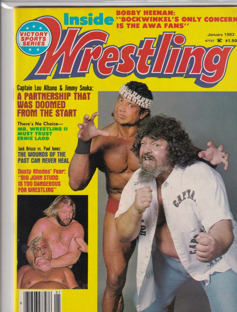 Inside Wrestling Captain Lou Jimmy Snuka Mr.Wrestling II January 1983 061919nonr