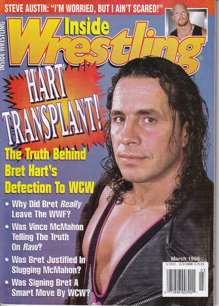 Inside Wrestling Bret Hart The Truth Behind The Man March 1998 031919nonr