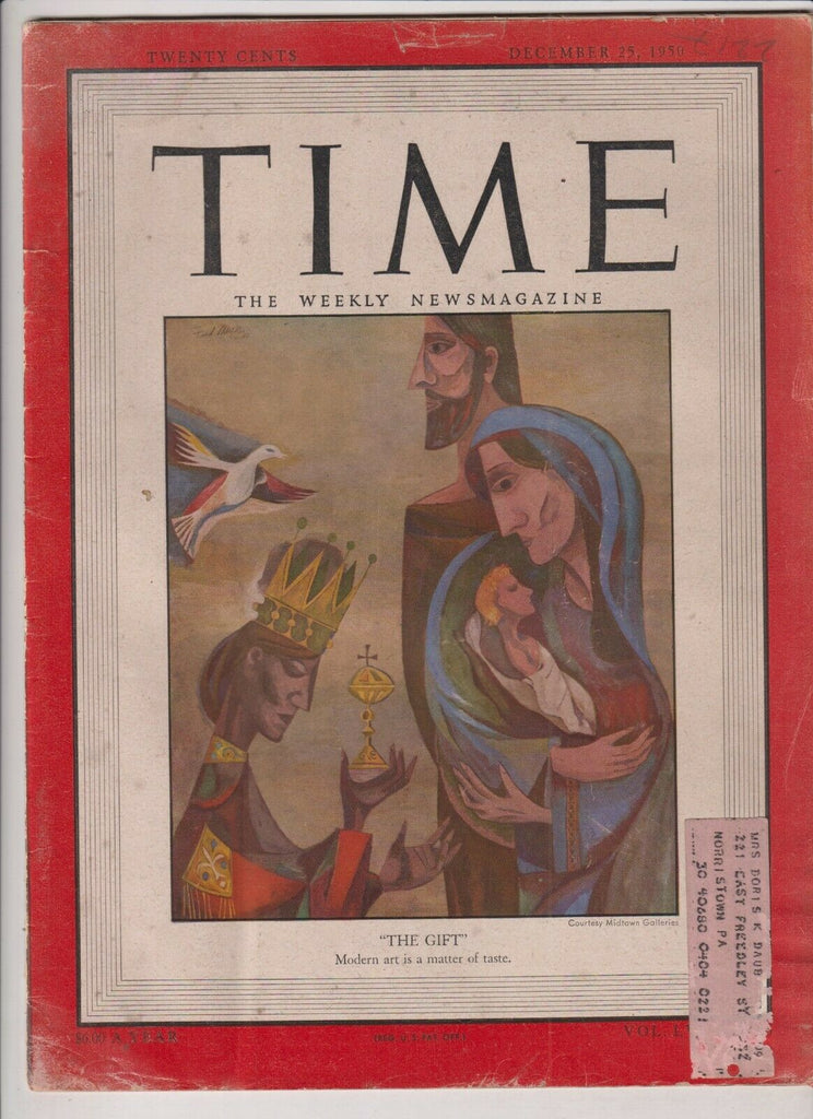 Time Magazine Modern Art Is A Matter Of Taste December 25, 1950 111919nonr