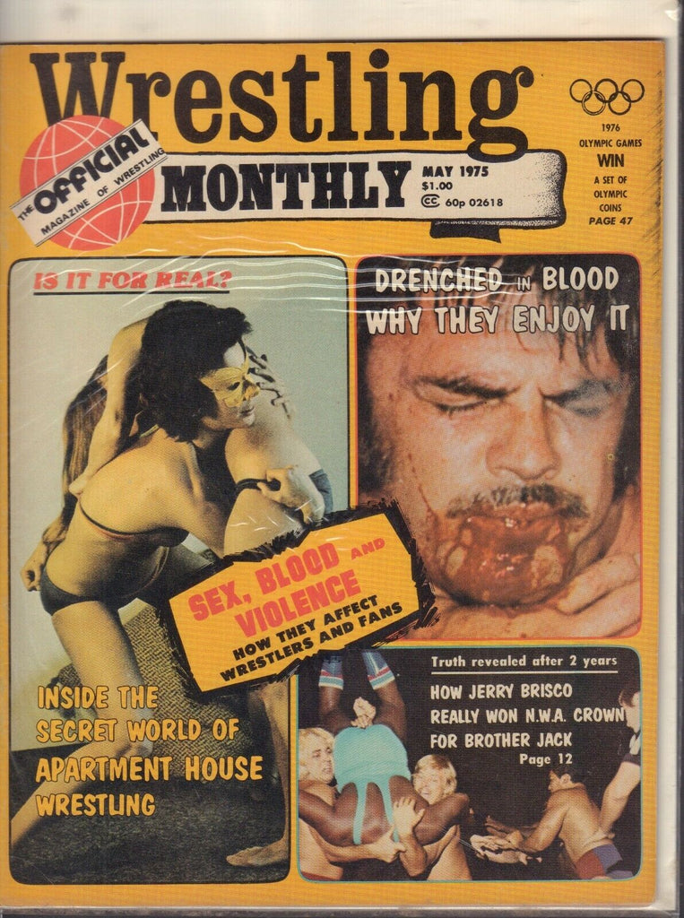 Wrestling Monthly May 1975 Jerry Brisco Jack Brisco 022019DBE