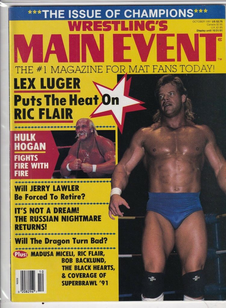 Wrestling's Main Event Lex Luger Ric Flair Hulk Hogan October 1991 091519nonr