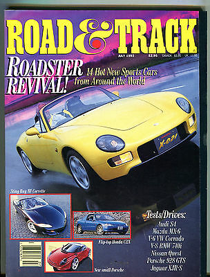 Road & Track Magazine July 1992 Roadster Revival! EX 071916jhe