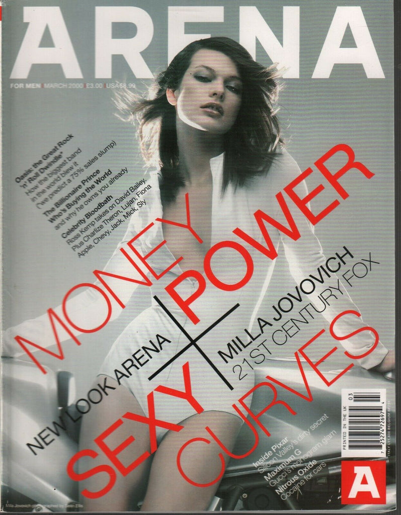 Arena for Men Magazine March 2000 Milla Jovovich 102219AME