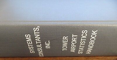 Tower Airport Statistics Handbook 1973 Hardcover Bound Ex-FAA Library 022616ame2