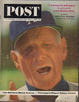The Saturday Evening Post May 11 1963 Leo Durocher w/ML VG 060716DBE2