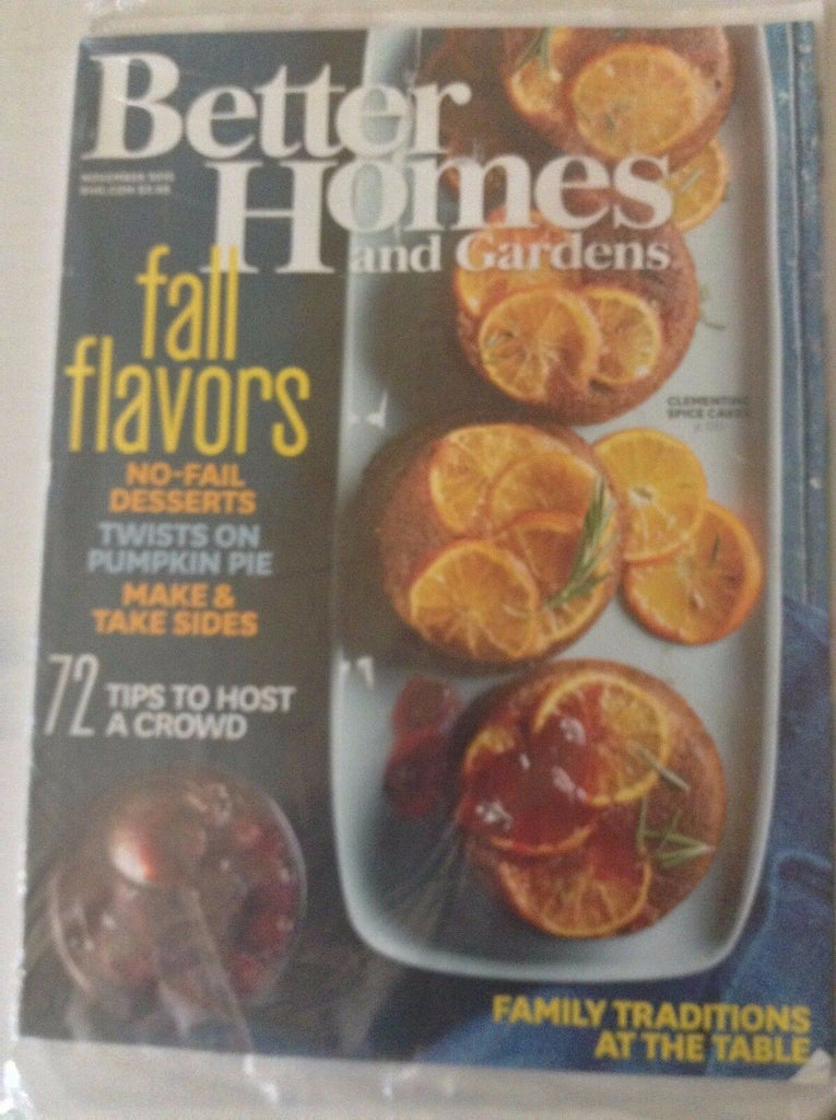 Better Homes And Gardens Magazine Fall Flavors November 2015 SEALED 051117nonrh2