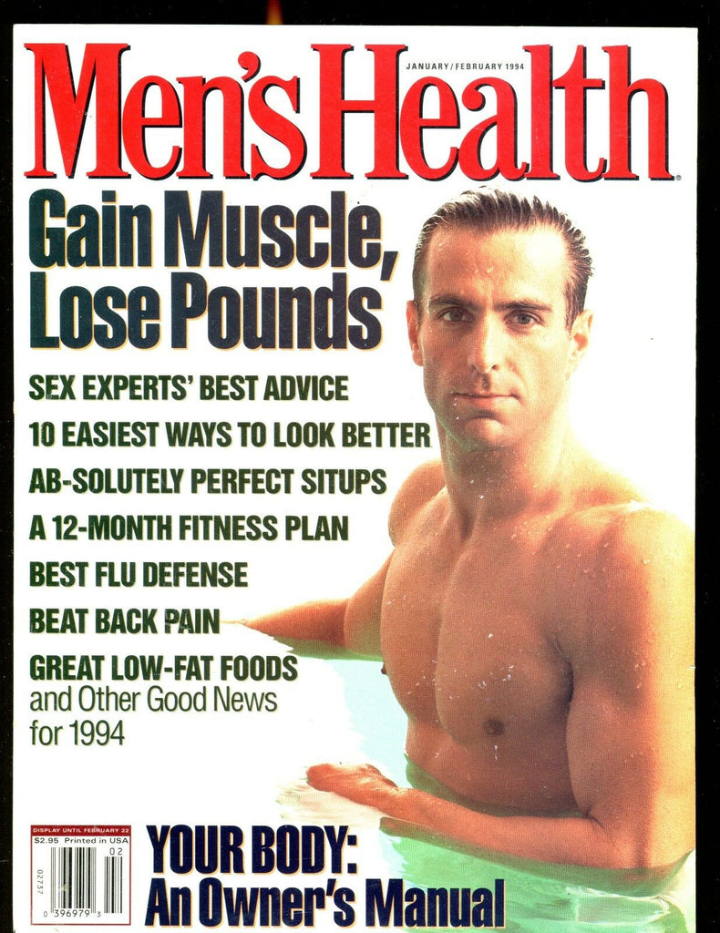 Men's Health Magazine January/February 1994 Gain Muscle EX w/ML 012317jhe