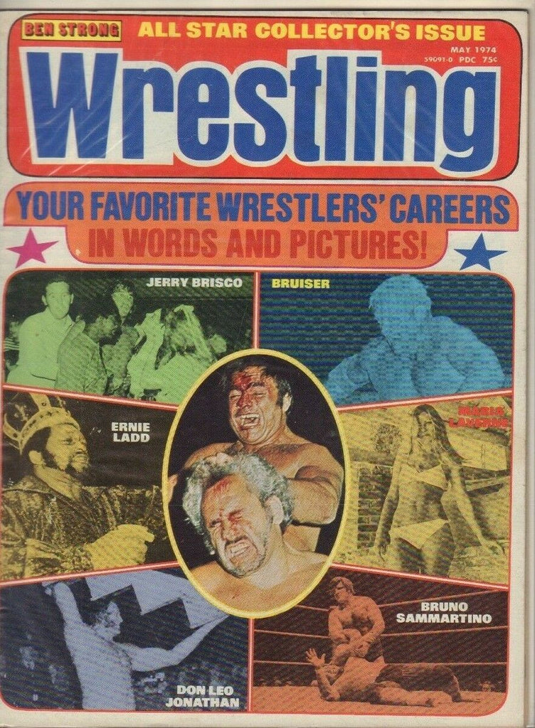 Ben Strong Wrestling May 1974 Jerry Brisco Maria Laverne Ernie Ladd 022019DBE