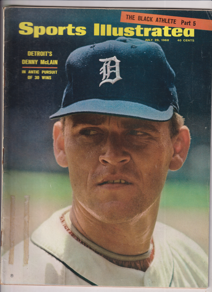 Sports Illustrated Mag Denny McLain The Black Athlete July 29, 1968 013020nonr