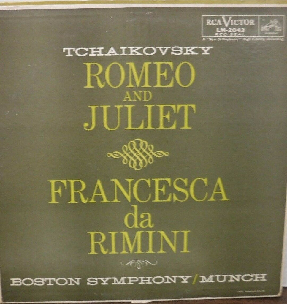 Tchaikovsky Romeo & Juliet Francesca da Rimini 33RPM LM-2043 011617LLE