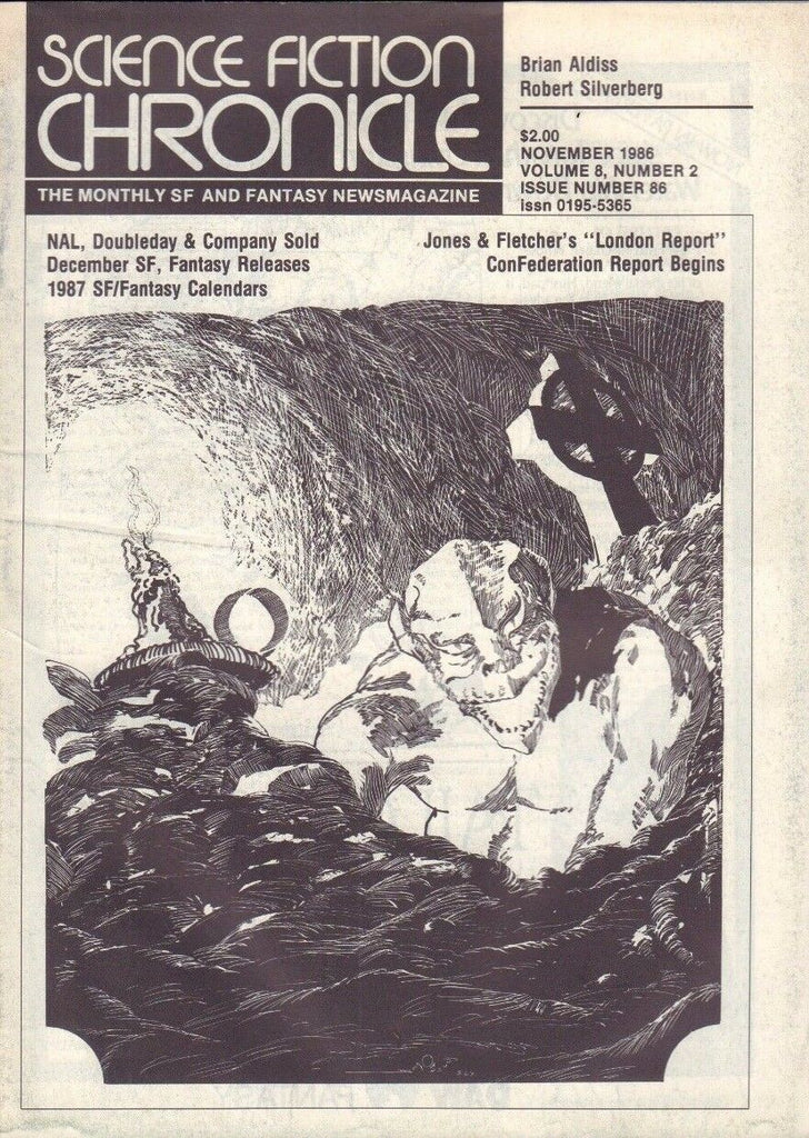 Science Fiction Chronicle November 1986 Jones & Fletcher,Brian Aldiss 021717DBE2