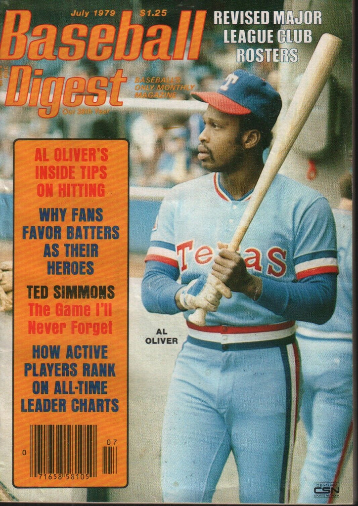 Baseball Digest July 1979 Texas Rangers Al Oliver Ted Simmons 101718ame