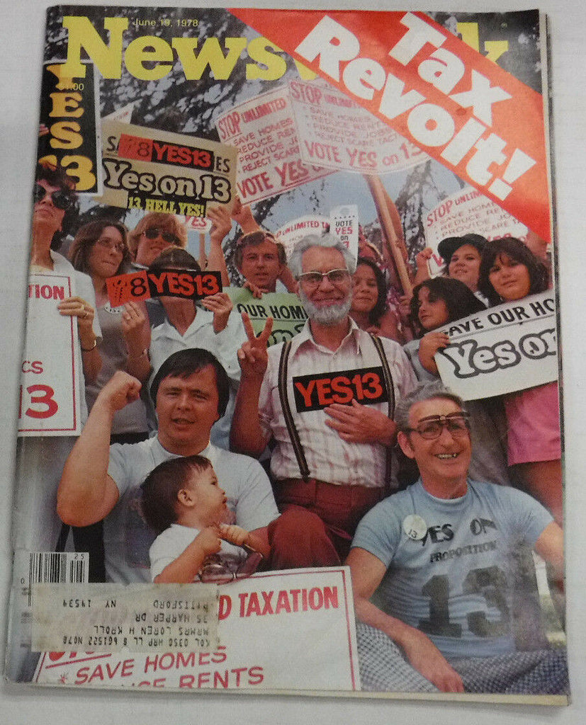 Newsweek Magazine Tax Revolt June 19, 1978 101016R2