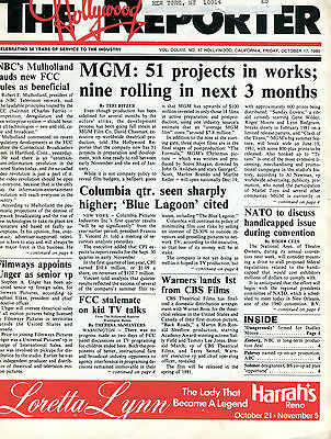 The Hollywood Reporter Magazine October 17 1980 EX 051316jhe