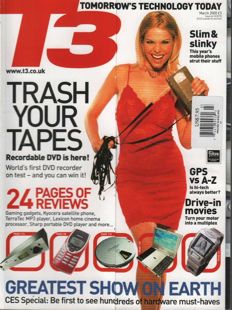 T3 UK Technology Magazine March 2000 Kyocera Sharp Lexicon 112219AME