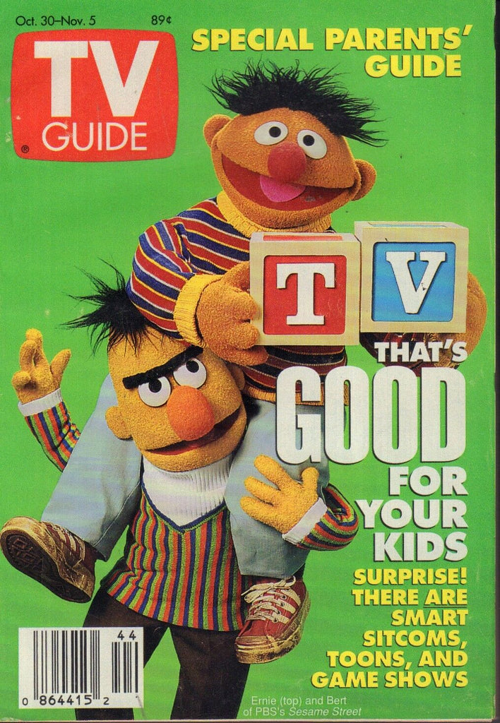 TV Guide Magazine Oct. 30-Nov. 5 1993 Bert & Ernie 082617nonjhe
