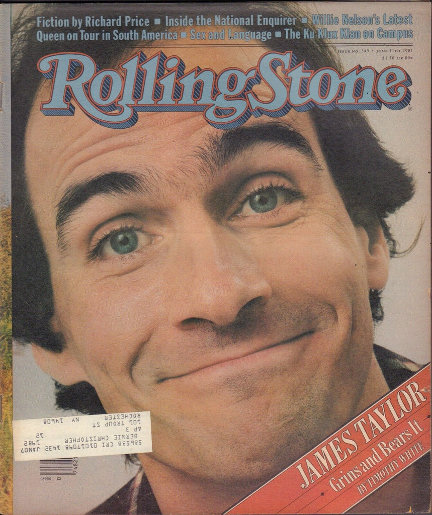 Rolling Stone June 11 1981 James Taylor, Richard Price w/ML 122116DBE