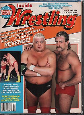 Inside Wrestling September 1986 Dusty Rhodes, Andre The Giant VG 020116DBE