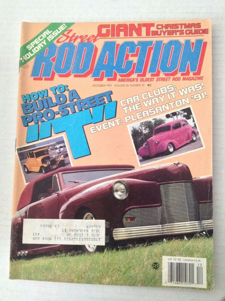 Rod Action Magazine Build A Pro Street T December 1991 031417NONRH