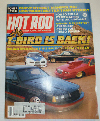 Hot Rod Magazine The T-Bird Is Back September 1984 010515R