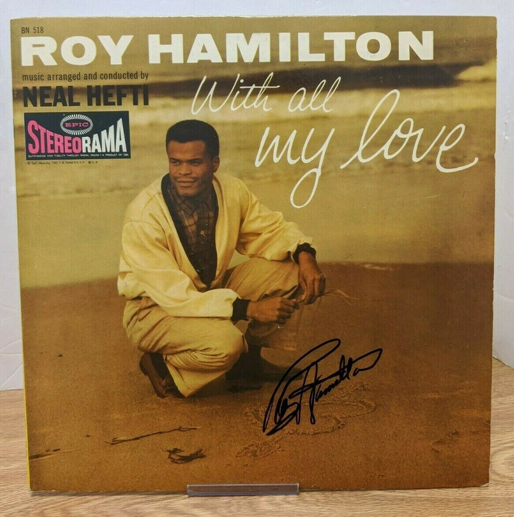 Roy Hamilton SIGNED AUTOGRAPHED With All My Love BN 518 w/COA 061220DBV