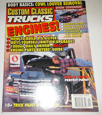 Custom Classic Trucks Magazine Cher's Truck Perfect Paint April 1996 080714R