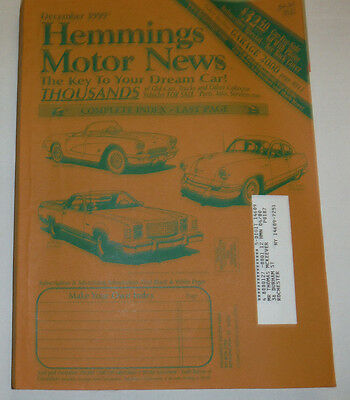 Hemmings Motor News Magazine 1961 Corvette & 1979 Ranchero December 1999 022315r