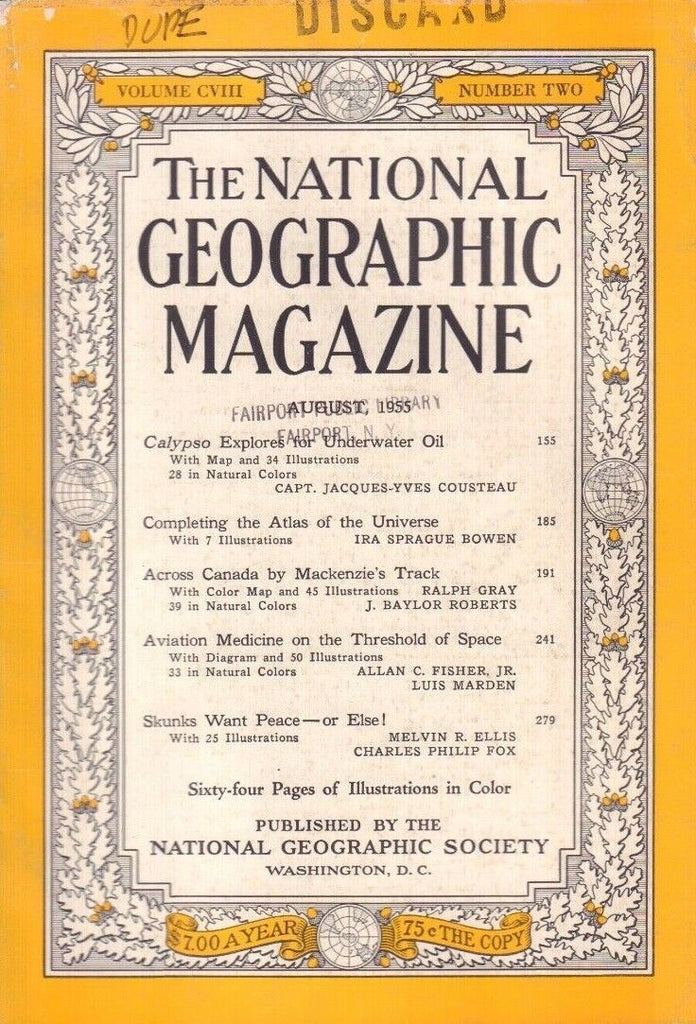 National Geographic August 1955 Completing The Atlas of The Universe 020717DBE