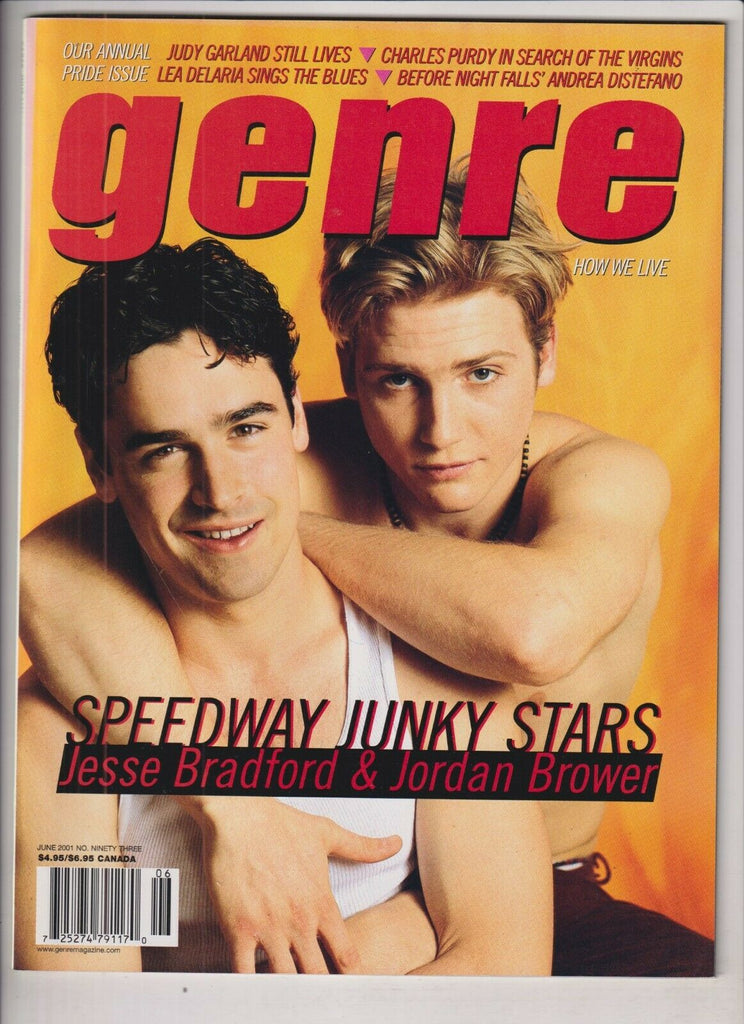Genre Gay Fashion Mag Jesse Bradford & Jordan Brower June 2001 031120nonr