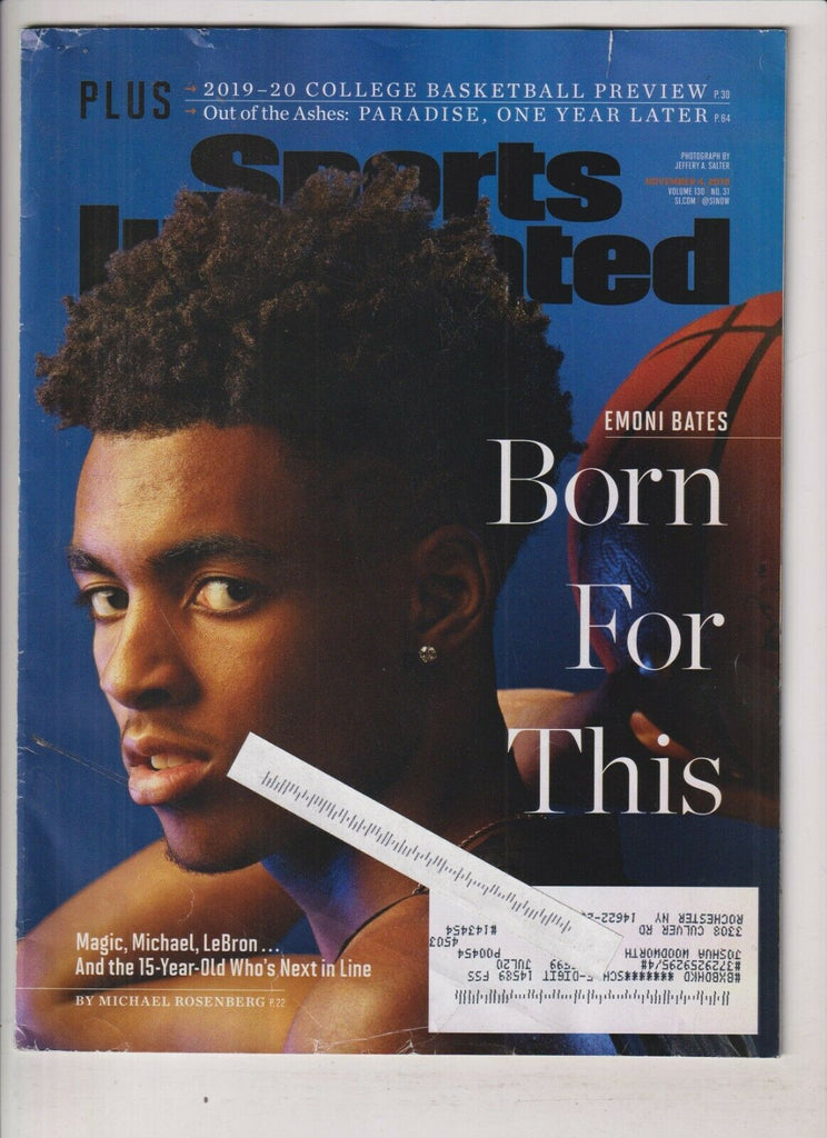 Sports Illustrated Mag Emoni Bates Juan Soto November 4, 2019 033120nonrh