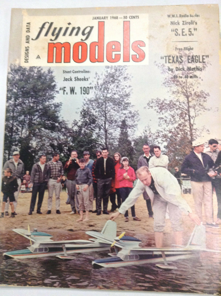 Flying Models Magazine Jack Sheeks F.W. 190 January 1968 040917nonrh